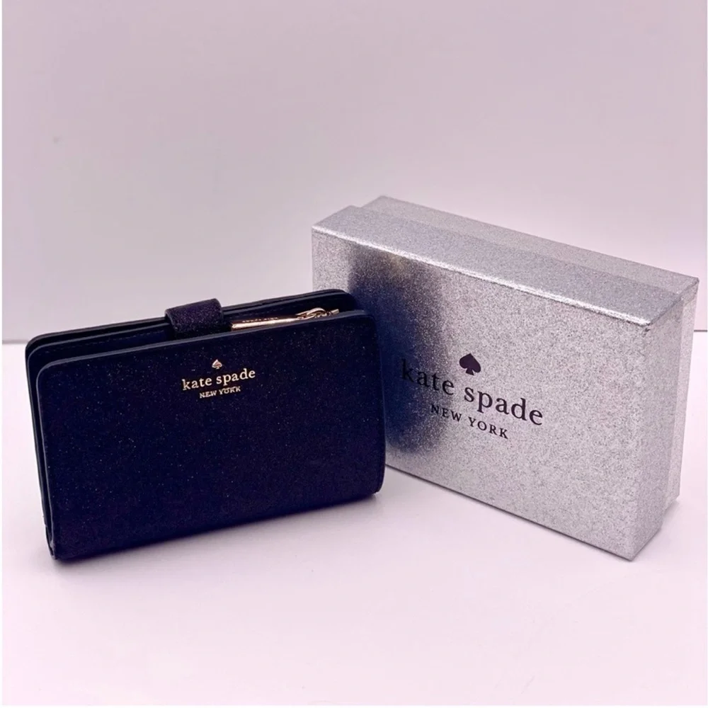 Kate Spade Deep Medium Bifold Wallet Black